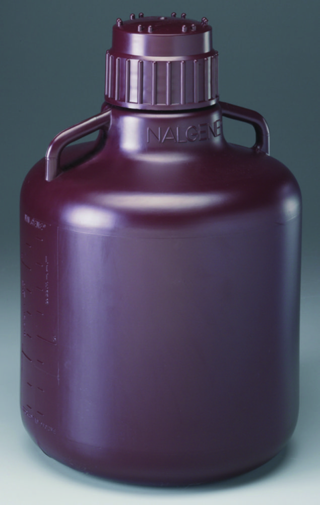 Ballonflaschen Nalgene™, braun, mit Henkel | Nennvolumen: 10 l