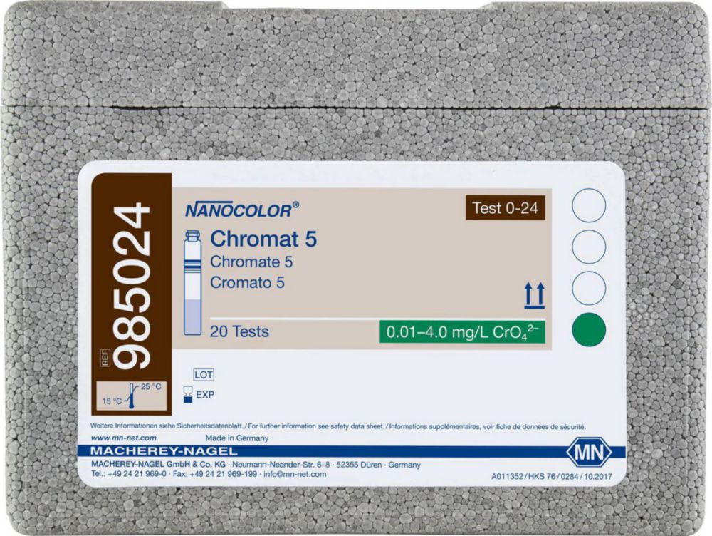 Tube tests NANOCOLOR® Part 1 | Description : Chromate 5