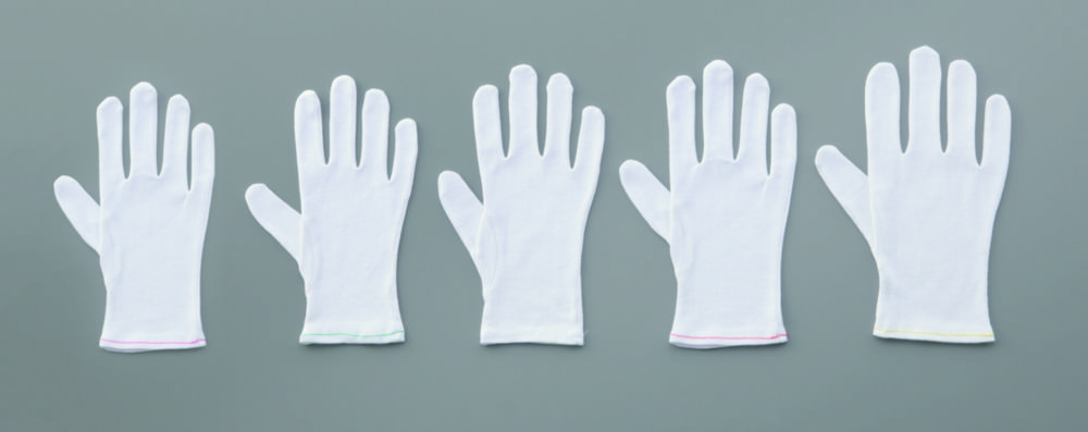 Baumwoll Handschuh, weiß | Handschuhgröße: XL