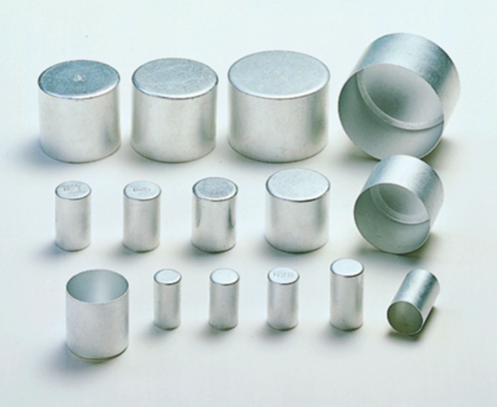 Aluminium caps, pure aluminium | Int. diam. mm: 32