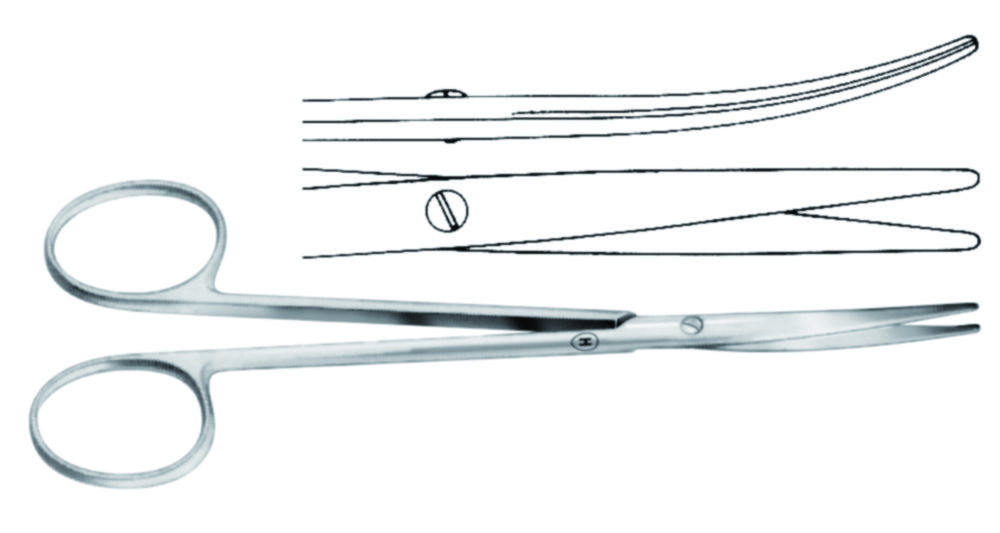 Dissecting scissors, Baby-Metzenbaum | Version: Curved