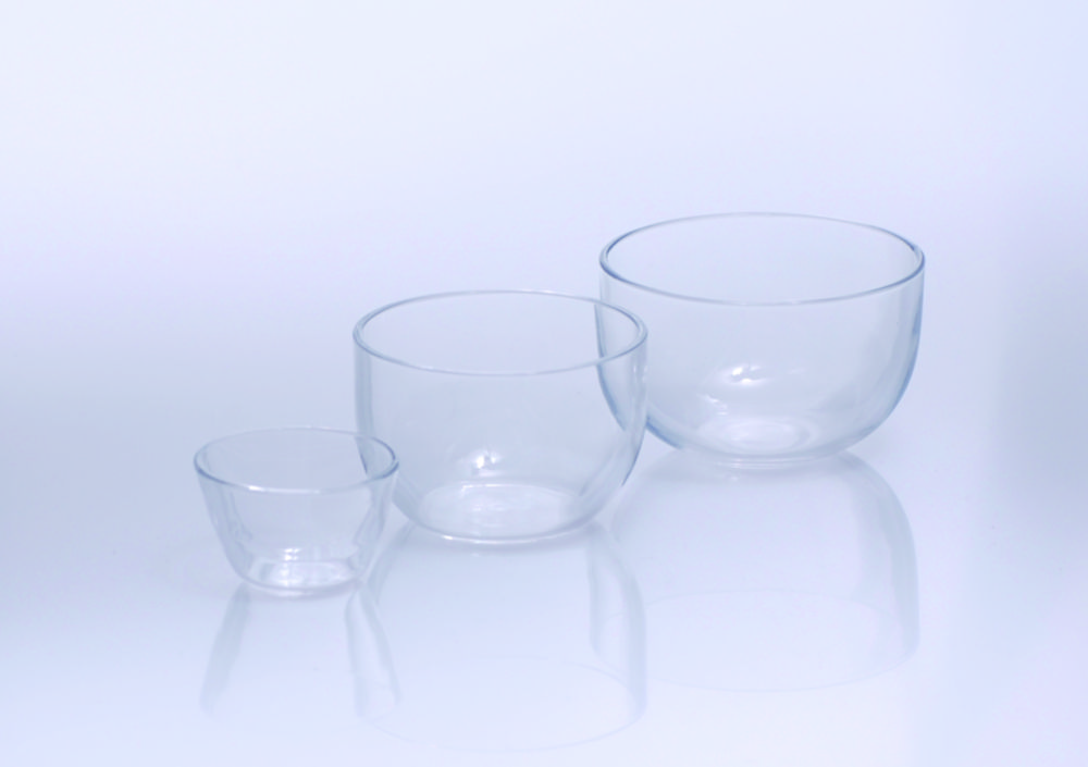 Crucibles, quartz glass, medium form | Nominal capacity: 90 ml