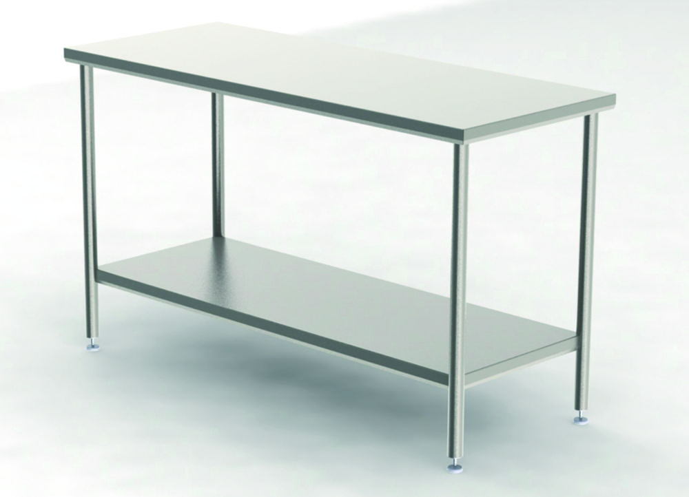 Cleanroom Tables with a Smooth Worktop | Width mm: 1200
