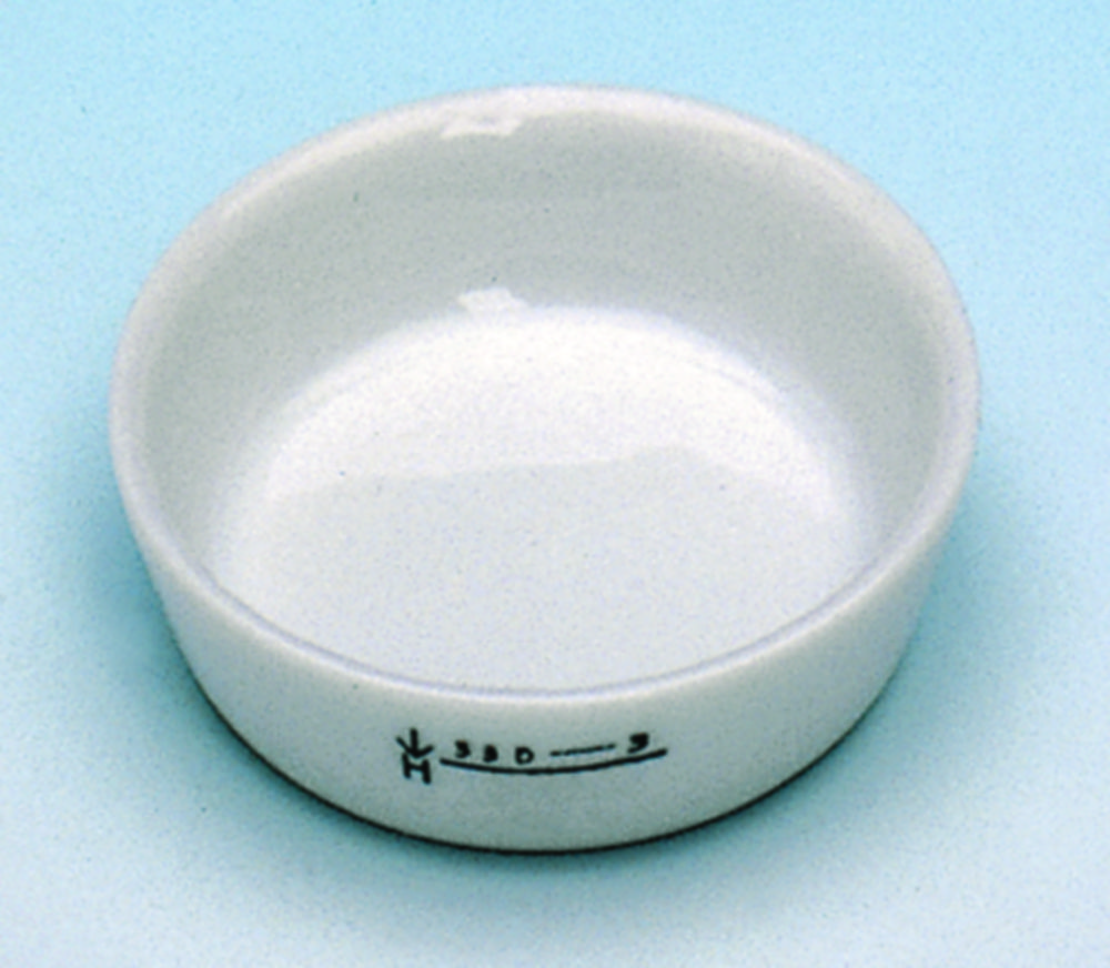 Incinerating dishes, porcelain, flat form | Nominal capacity: 15 ml