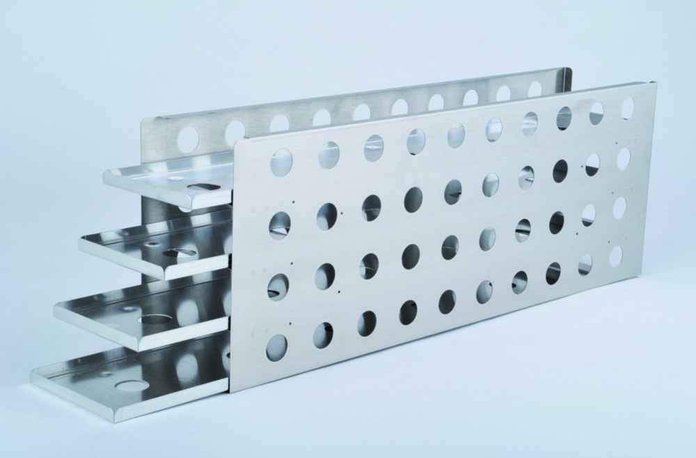 Racks für Tiefkühllagergeräte, HERAfreeze HFU-T Serie | Beschreibung: Rack mit Gleitschienen für 2" Boxen
