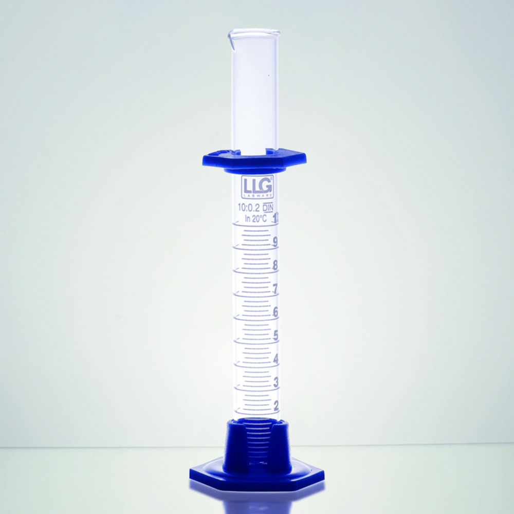 LLG-Measuring cylinders, borosilicate glass 3.3, tall form, class B | Nominal capacity: 10 ml