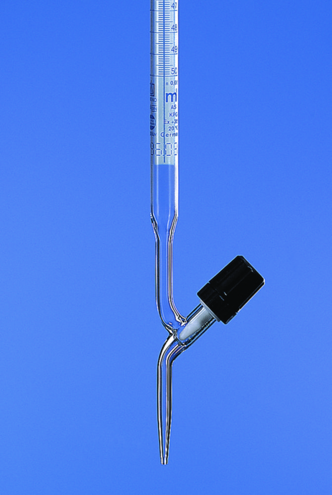 Burettes, with straight valve cock, borosilicate glass 3.3, Class AS | Nominal capacity: 25 ml