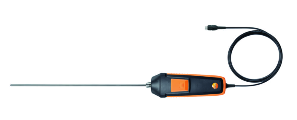 Digitaler Pt100-Tauch-/Einstechfühler für testo Messgeräte | Länge: 295 mm
