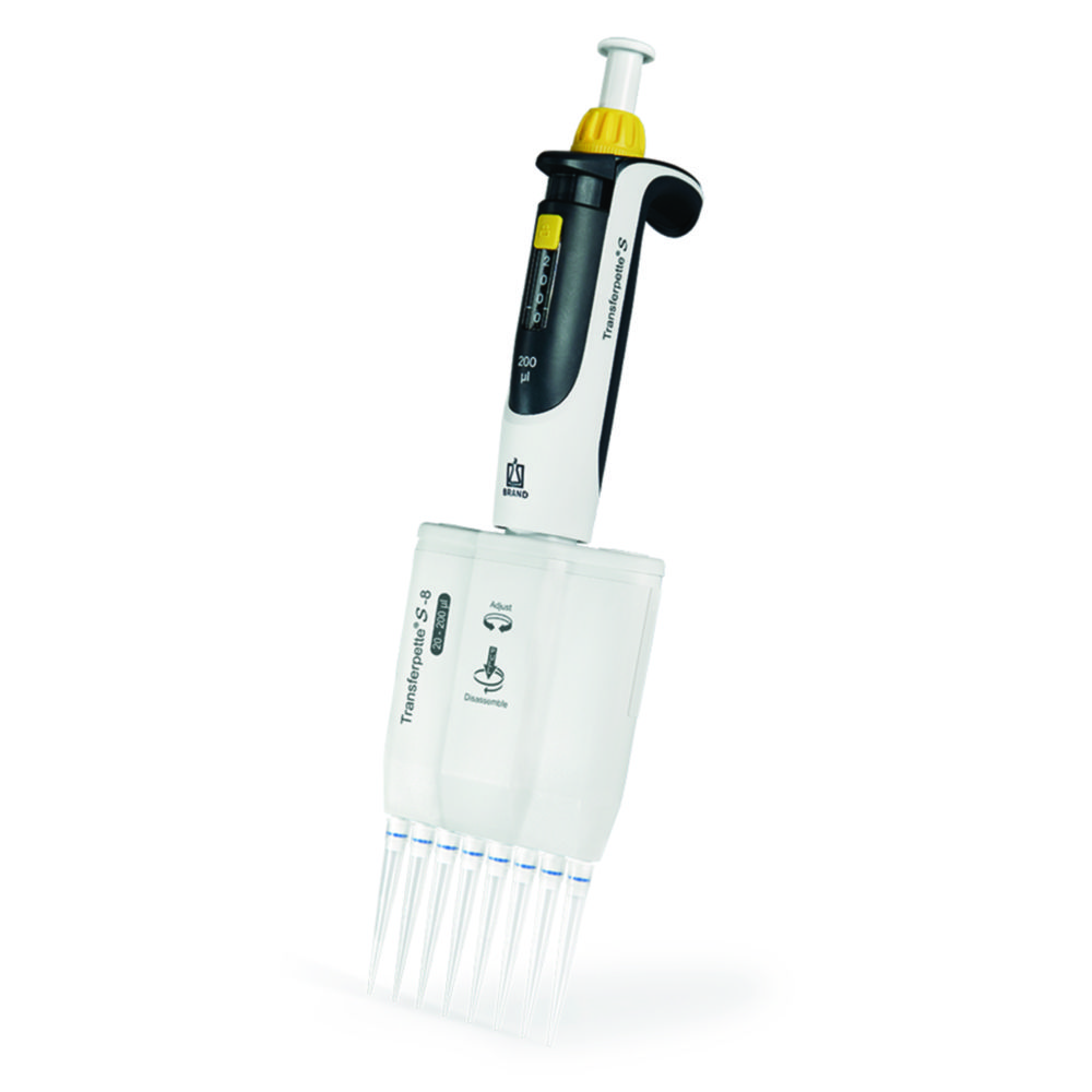 Multichannel microliter pipettes Transferpette® S-8/S-12, variable