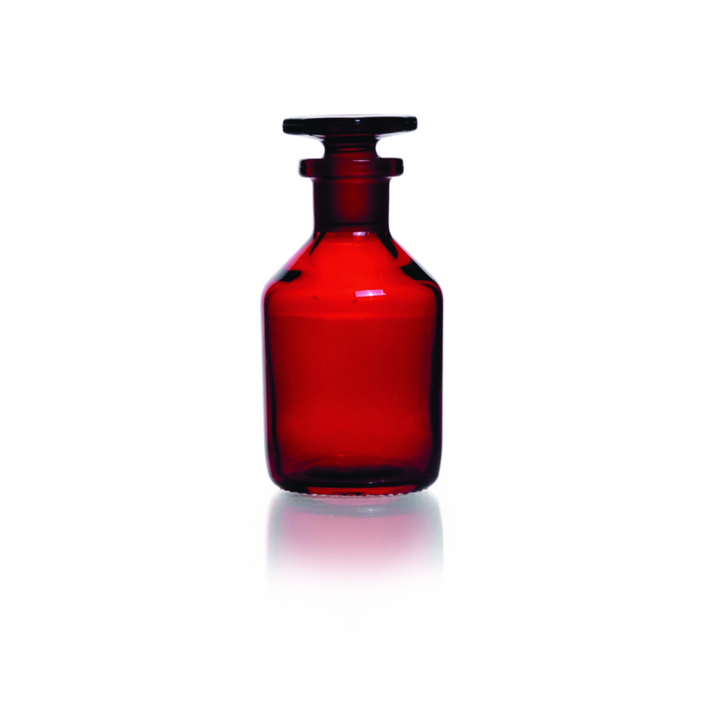 Narrow-mouth reagent bottles, soda-lime glass, amber glass | Nominal capacity: 500 ml