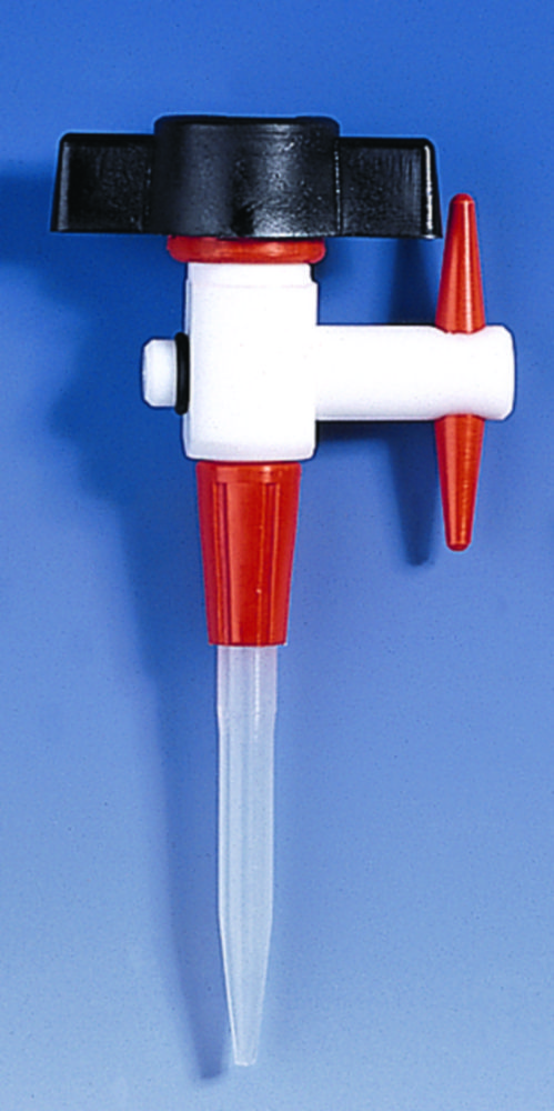 Accessories for burette tubes | Type: PTFE stopcock, with PP tip