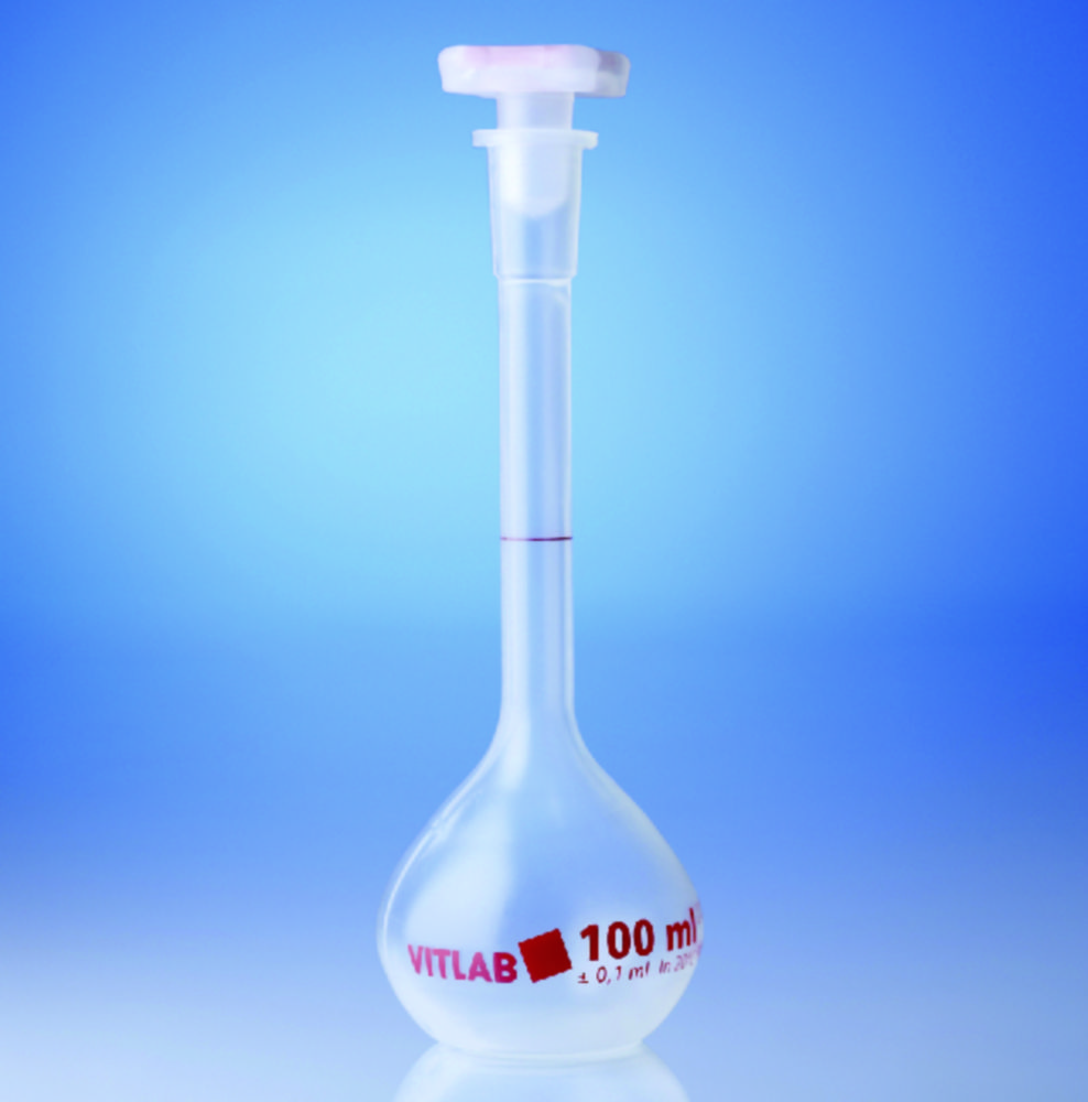 Volumetric flasks, plastic, Class B | Nominal capacity: 10 ml