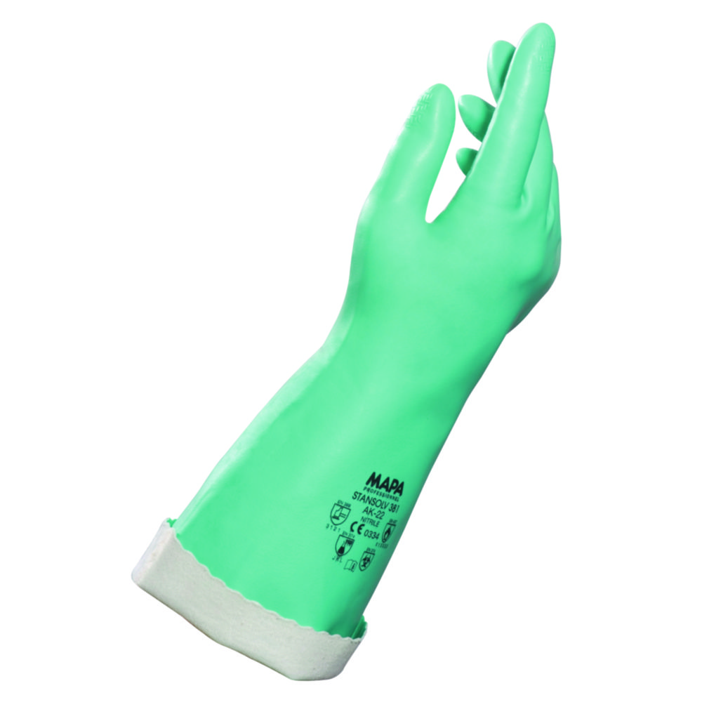 Chemical Protection Glove Ultranitril 381, Nitrile | Glove size: 9