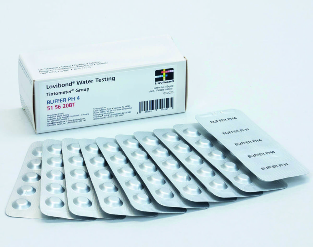 Puffertabletten für Pocket Tester Lovibond® | Typ: Puffertabletten pH 4