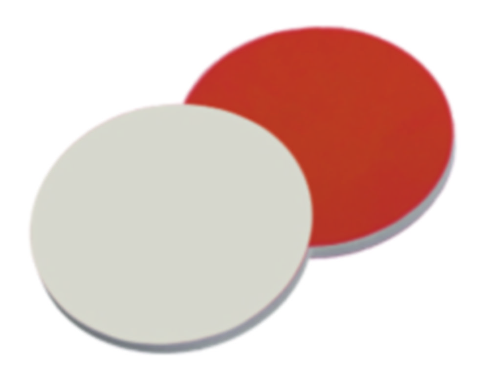 LLG-Septen für Bördelkappen ND11 | Material: Red Rubber/PTFE