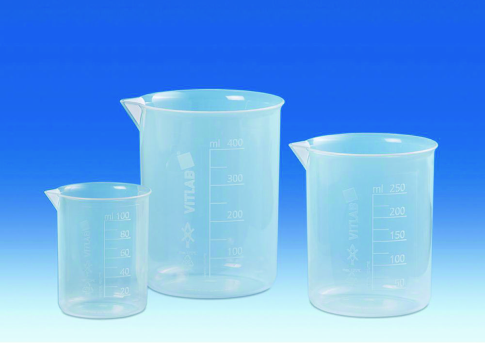 Griffin beakers, PP, with embossed graduations | Nominal capacity: 1000 ml