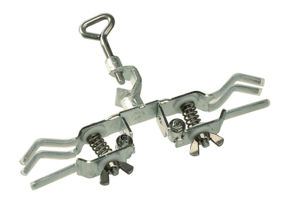 Burette clamps, steel. | Description: For 2 burettes