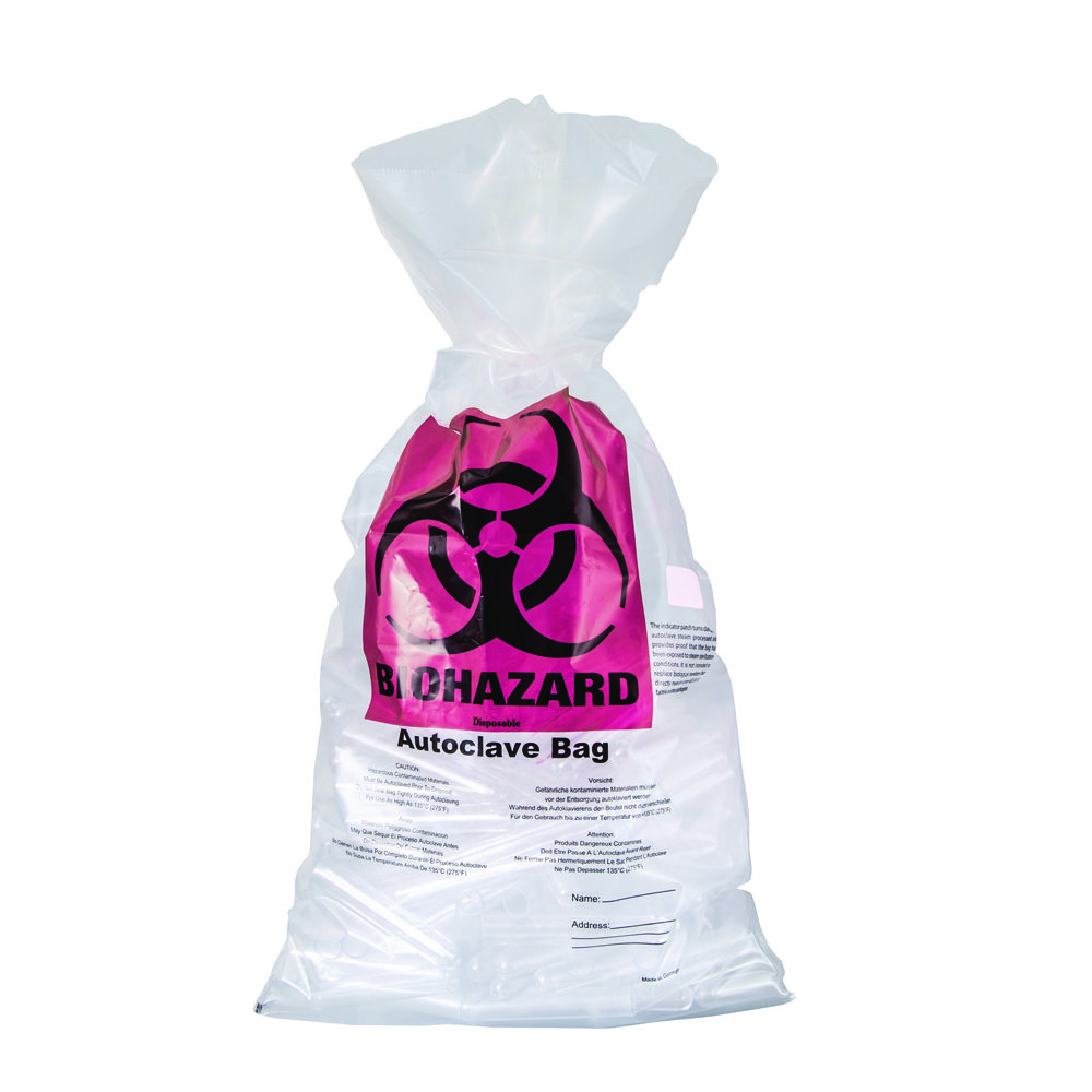 Autoclavable waste bags, biohazard, PP | Nominal capacity l: 72