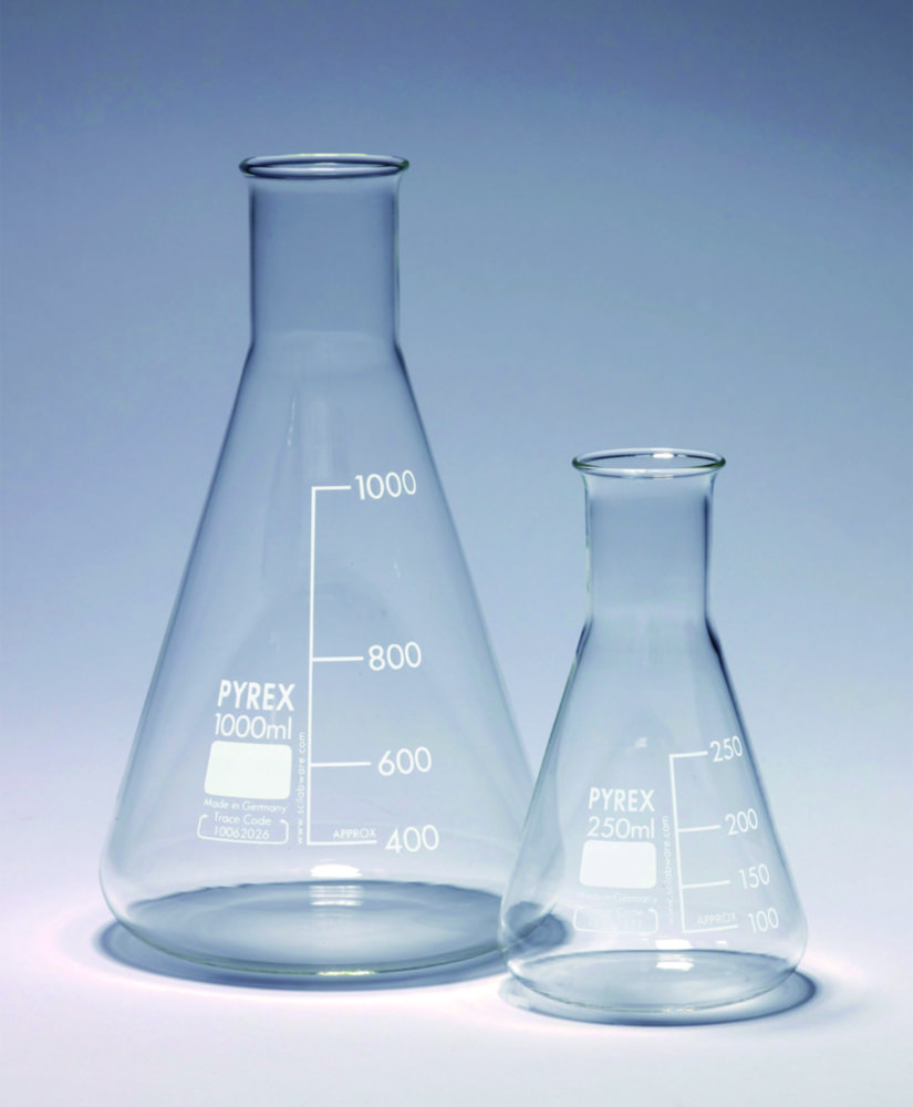 Narrow neck-Flasks, Pyrex® | Nominal capacity: 150 ml