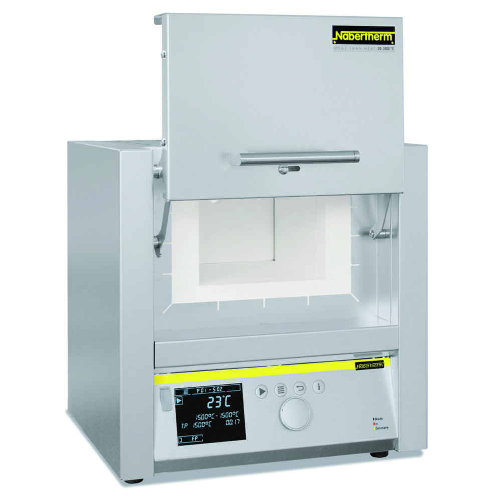 Muffle furnaces series LT, max. 1100 °C, with lift door, with overtemperature limit control