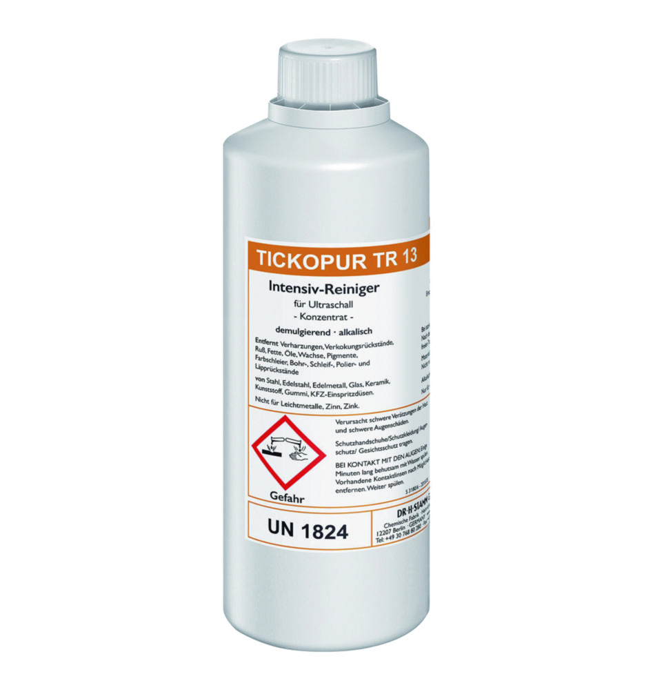 Concentrates for ultrasonic baths TICKOPUR TR 13 | Capacity l: 2