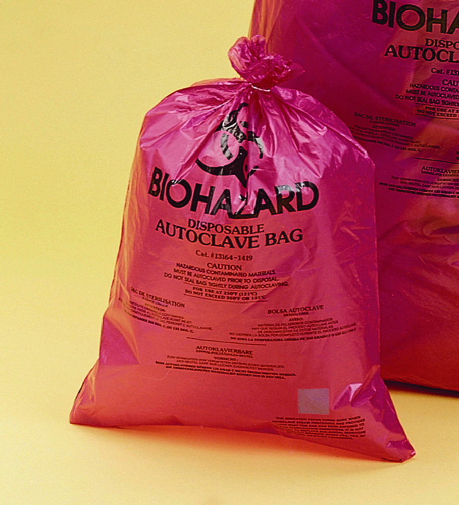 Disposal bags, Biohazard, super strength, PP, 50 µm