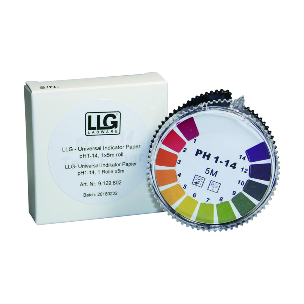 LLG-Universal indicator paper, rolls | Range pH: 1 ... 11