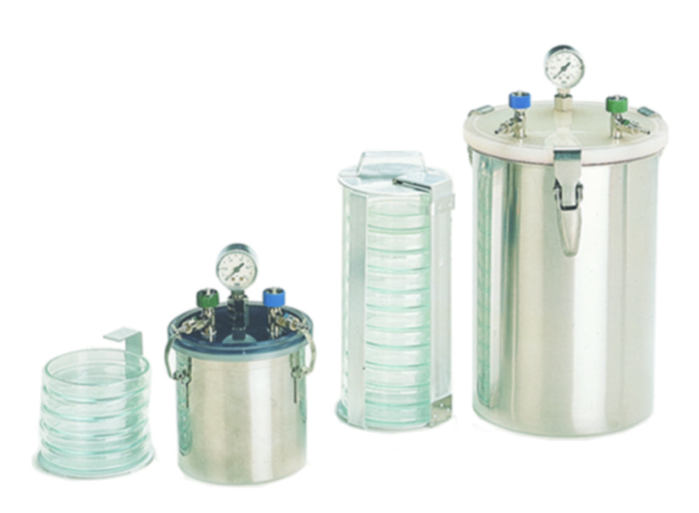 Anaerobic jars, stainless steel | Type: large*
