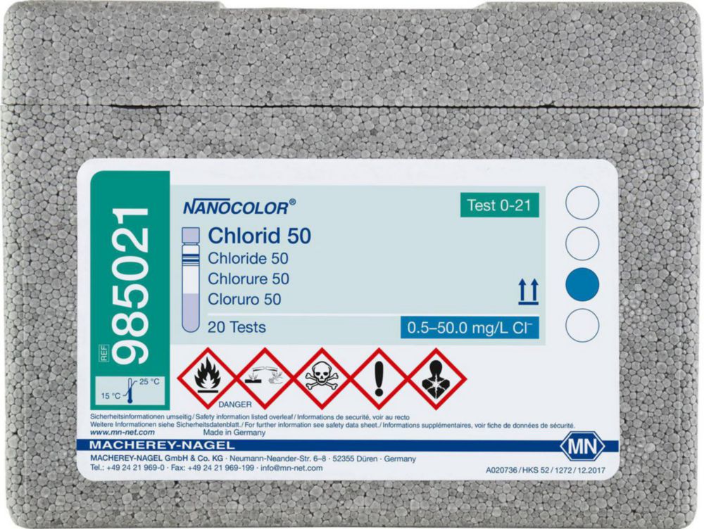 Tube tests NANOCOLOR® Part 1 | Description : Chloride 50