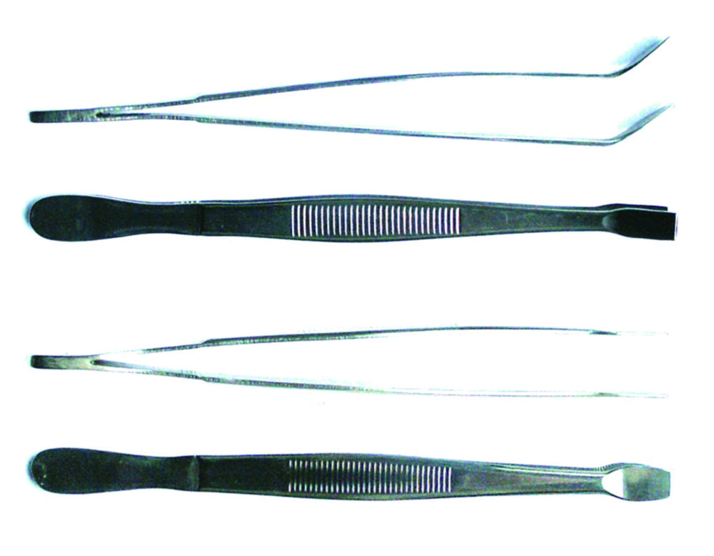 LLG-Cover glass forceps, type Kühne, stainless steel | Version: Curved