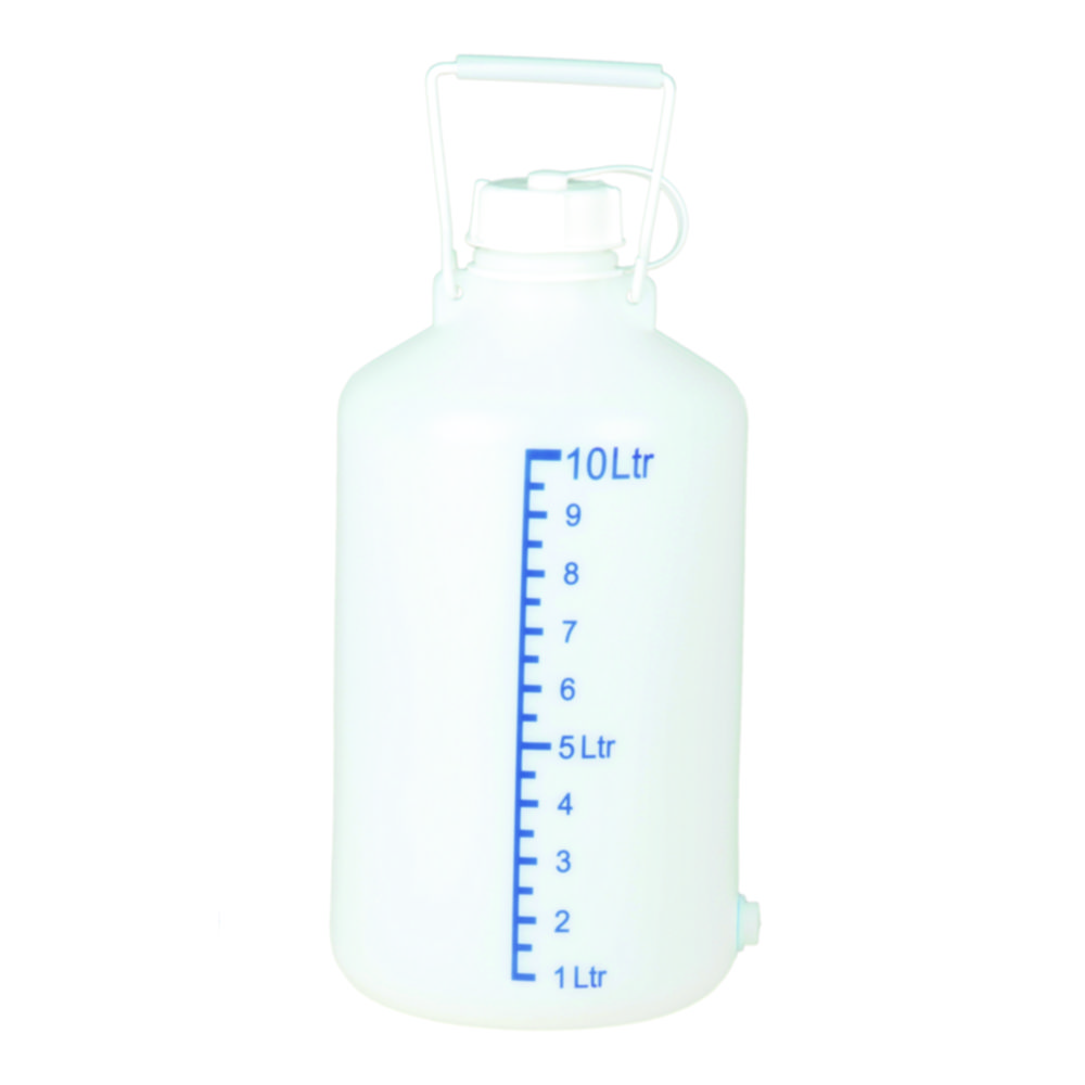 Aspirator bottles, HDPE, with scale | Nominal capacity: 5 l