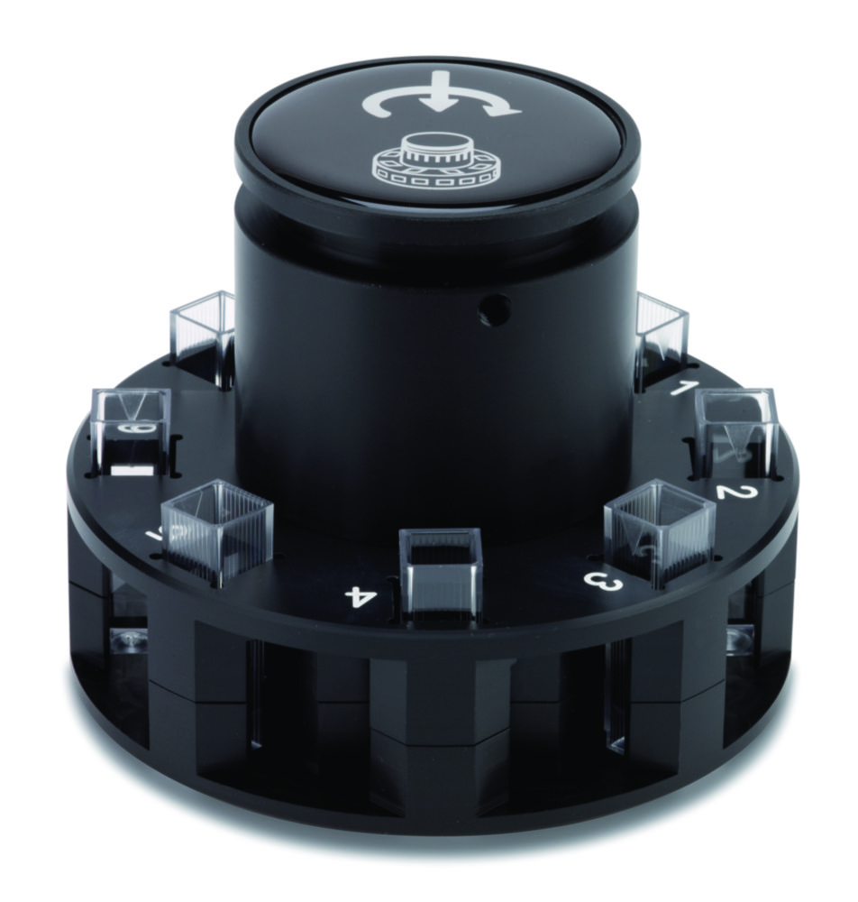 Cuvette holders for Jenway spectrophotometers | Description: Automatic 8-position cuvette holder