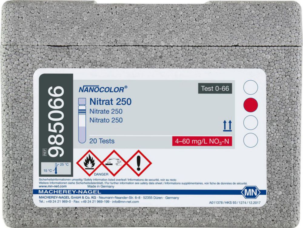 Rundküvettentests NANOCOLOR® Teil 2 | Beschreibung : Nitrat 250
