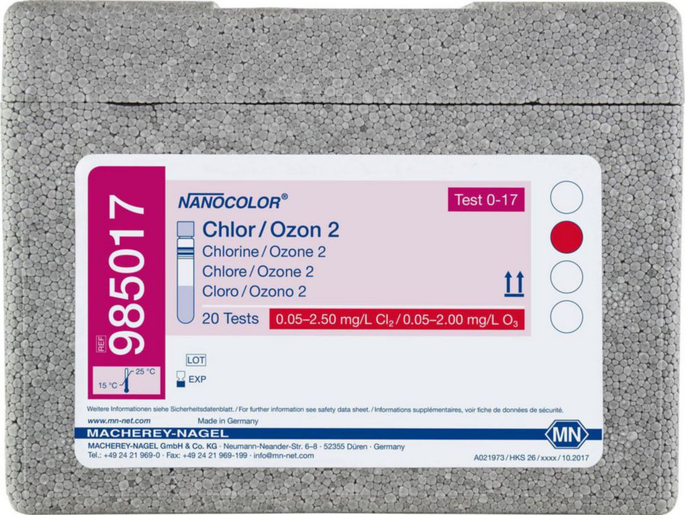 Tube tests NANOCOLOR® Part 1 | Description : Chlorine / Ozone 2