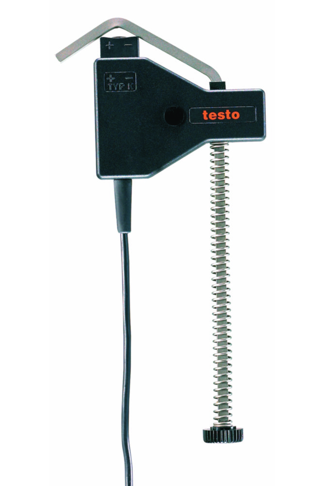 Pipe contact probe for testo measuring instruments | Description: Pipe contact probe with clamping bracket